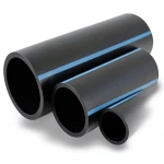 مواسير HDPE الوطني 12.5 بار ضغط قطر 250 مم سمك 11.9 مم أسود