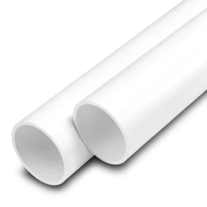 أنابيب UPVC ضغط اسمي 12 بار مقاس 2 إنش سمك 3.1 مم لون أبيض