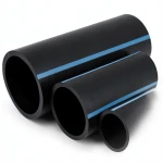 أنابيب NPF HDPE لشبكات المياه ضغط 12.5 بار قطر 280 مم سمك 13.4 مم لون أسود