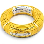 أنابيب HDPE PE 80 ضغط 16 بار قطر 50 مم سمك 5.6 مم أصفر | نيبروبلاست