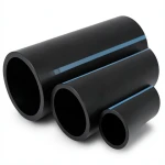مواسير HDPE الوطني لشبكات المياه ضغط 12.5 بار قطر خارجي 315 مم سمك 15 مم لون اسود