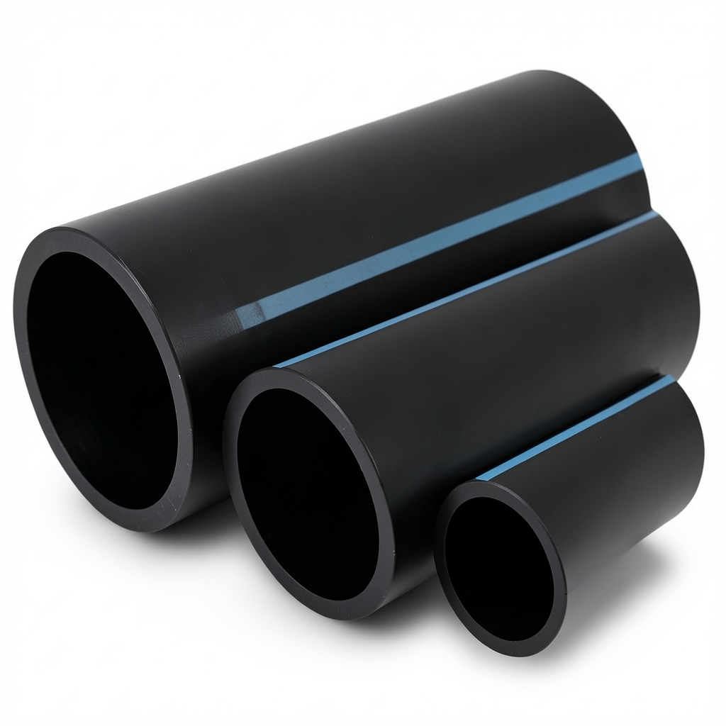مواسير HDPE الوطني لشبكات المياه ضغط 12.5 بار قطر خارجي 315 مم سمك 15 مم لون اسود