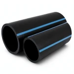 مواسير HDPE الوطني لشبكات المياه ضغط 12.5 بار قطر خارجي 315 مم سمك 15 مم لون اسود