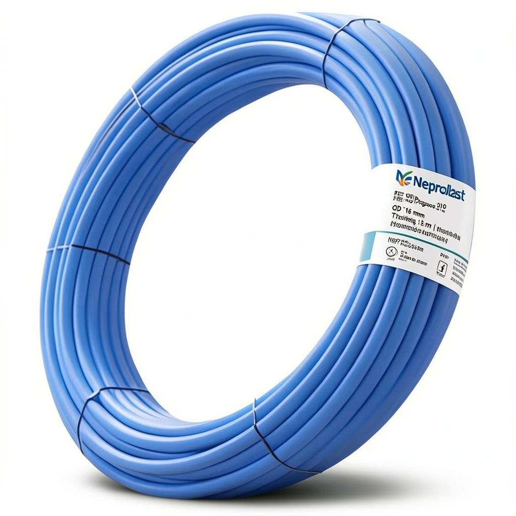 Neproplast HDPE Pipes PE 100 Pressure 20 Bar OD 16 mm Thickness 1.8 mm Blue | NEPROPLAST
