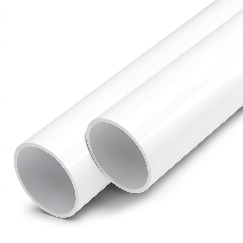 UPVC Pipes 12 Bar Pressure 8 Inch Size 10.3 mm Thickness White
