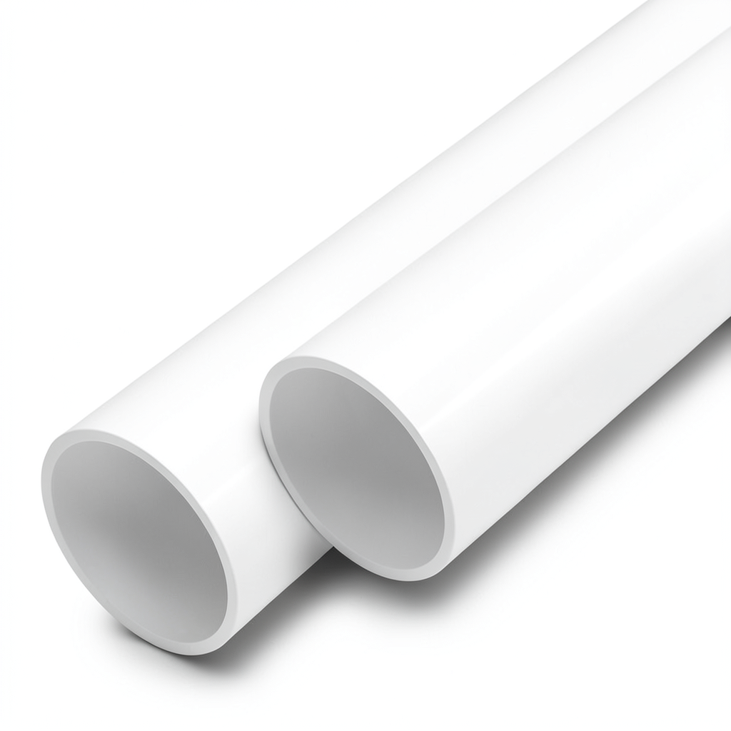 UPVC Pipes Nominal Pressure 15 Bar Size 1/2 Inch Thickness 1.7 mm White