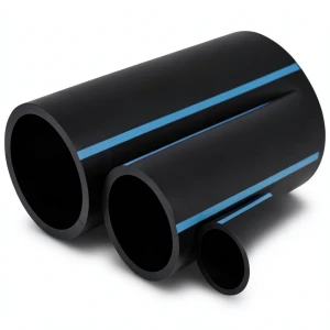 مواسير HDPE الوطني لشبكات المياه ضغط 16 بار قطر خارجي 250 مم سمك 14.8 مم لون اسود