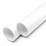 مواسير UPVC ضغط اسمي 15 بار مقاس 1 إنش سمك 2.1 مم لون أبيض