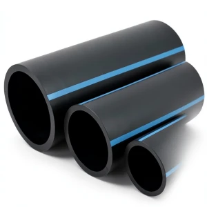 مواسير HDPE الوطني لشبكات المياه ضغط 16 بار قطر خارجي 280 مم سمك 16.6 مم لون اسود