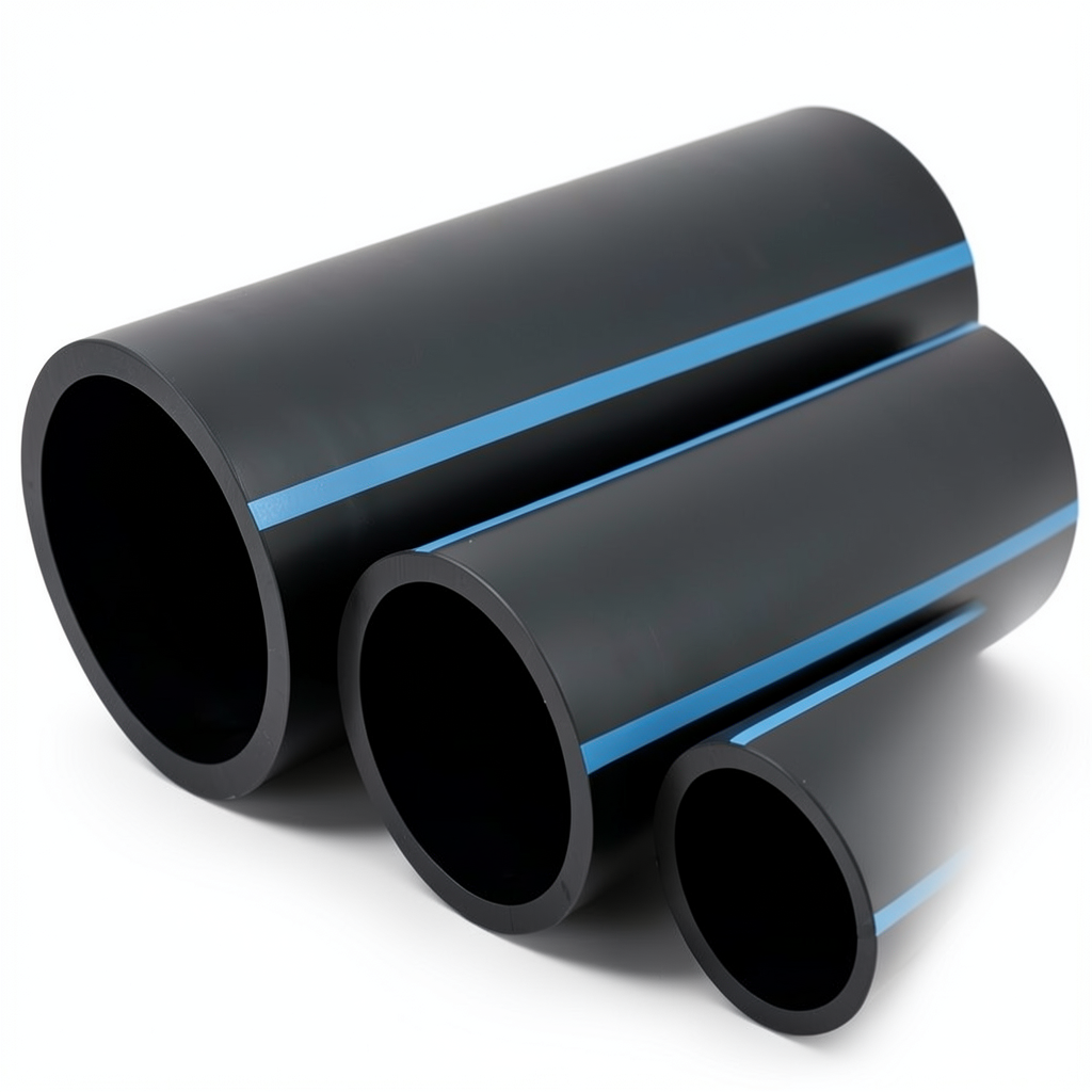 NPF HDPE Pipes Nominal Pressure 16 Bar Diameter 280 mm Thickness 16.6 mm Black