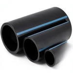 مواسير HDPE الوطني لشبكات المياه ضغط 16 بار قطر خارجي 250 مم سمك 14.8 مم لون اسود