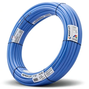 أنابيب HDPE PE 80 ضغط 16 بار قطر خارجي 16 مم سمك 1.8 مم لون أزرق | نيبروبلاست