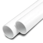 مواسير UPVC ضغط اسمي 15 بار مقاس 1/2 1 إنش سمك 3.1 مم لون أبيض