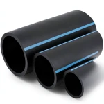 مواسير HDPE الوطني لشبكات المياه ضغط 12.5 بار قطر خارجي 50 مم سمك 3 مم لون اسود