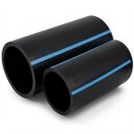 مواسير HDPE الوطني لشبكات المياه ضغط 12.5 بار قطر خارجي 180 مم سمك 8.6 مم لون اسود