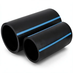 مواسير HDPE الوطني لشبكات المياه ضغط 12.5 بار قطر خارجي 180 مم سمك 8.6 مم لون اسود