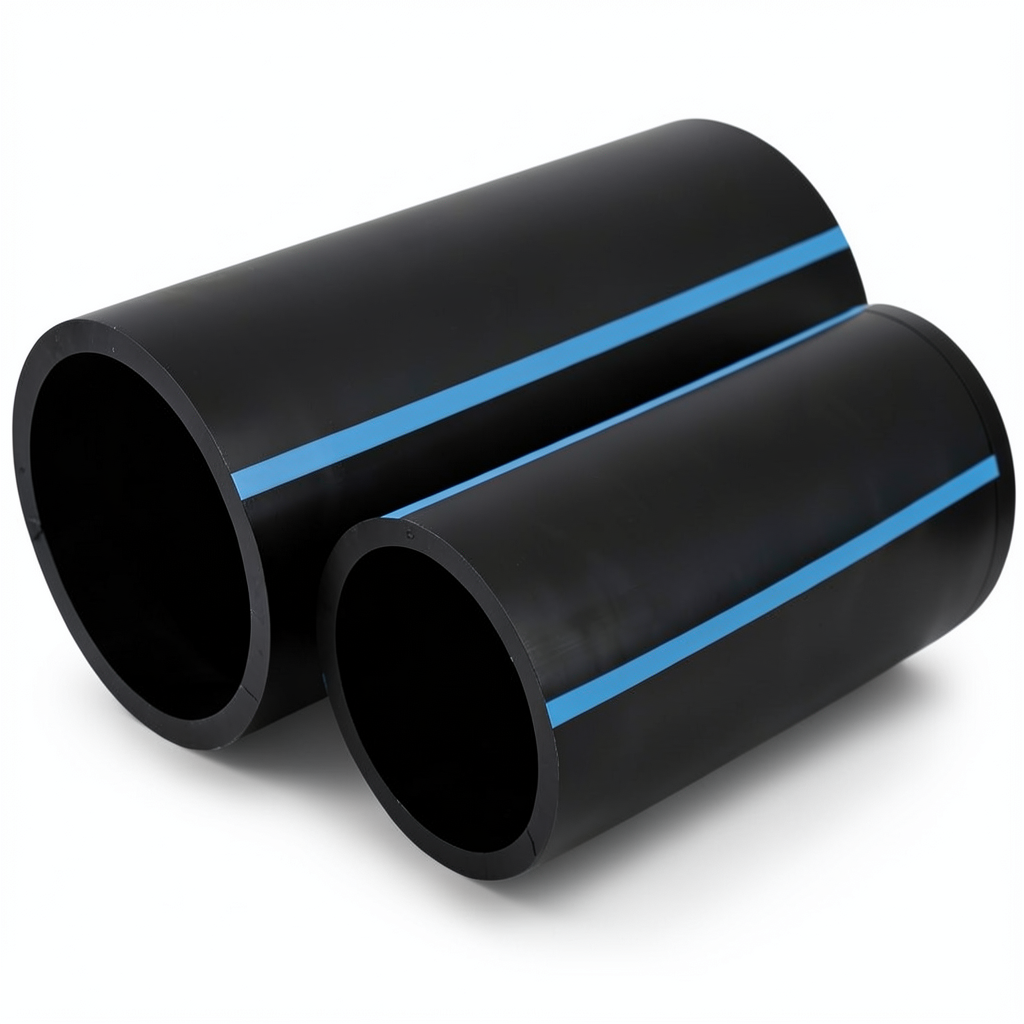 مواسير HDPE الوطني لشبكات المياه ضغط 12.5 بار قطر خارجي 180 مم سمك 8.6 مم لون اسود