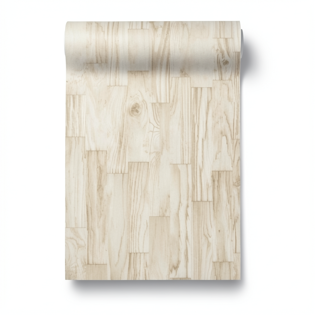 Patterned Wallpaper Beige 10m x 0.53m Model 446654