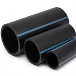 مواسير HDPE الوطني لشبكات المياه ضغط 16 بار قطر خارجي 125 مم سمك 7.4 مم أسود