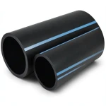 أنابيب HDPE الوطني للضغط 16 بار قطر 140 مم سمك 8.3 مم لون أسود