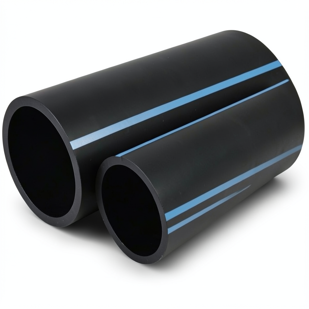 NPF HDPE Pipes Nominal Pressure 16 Bar Diameter 140 mm Thickness 8.3 mm Black