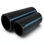 أنابيب HDPE الوطني ضغط 12.5 بار قطر 225 مم سمك 10.8 مم أسود