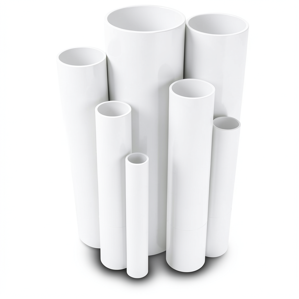 UPVC Pipes Nominal Pressure 6 Bar Outside Diameter 400 mm Thickness 11.7 mm White
