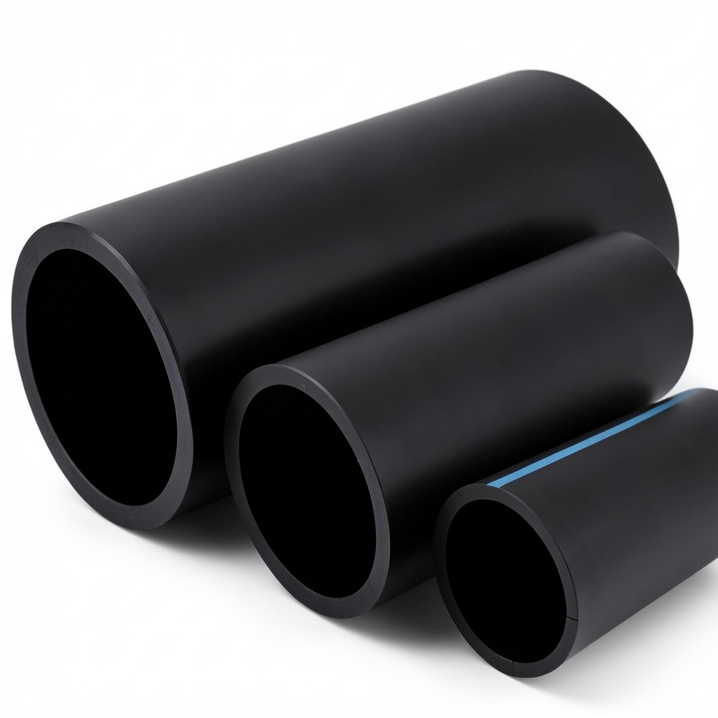 أنابيب NPF HDPE لشبكات المياه ضغط 12.5 بار قطر 280 مم سمك 13.4 مم لون أسود