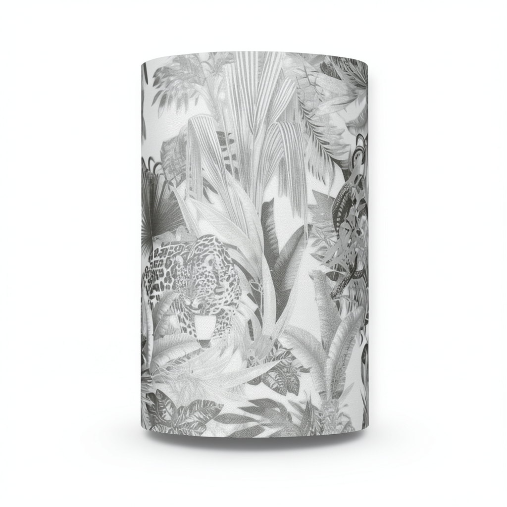 Italian Wallpaper Tropical Design Light Gray, Size 10m x 0.70m, Model RC18006