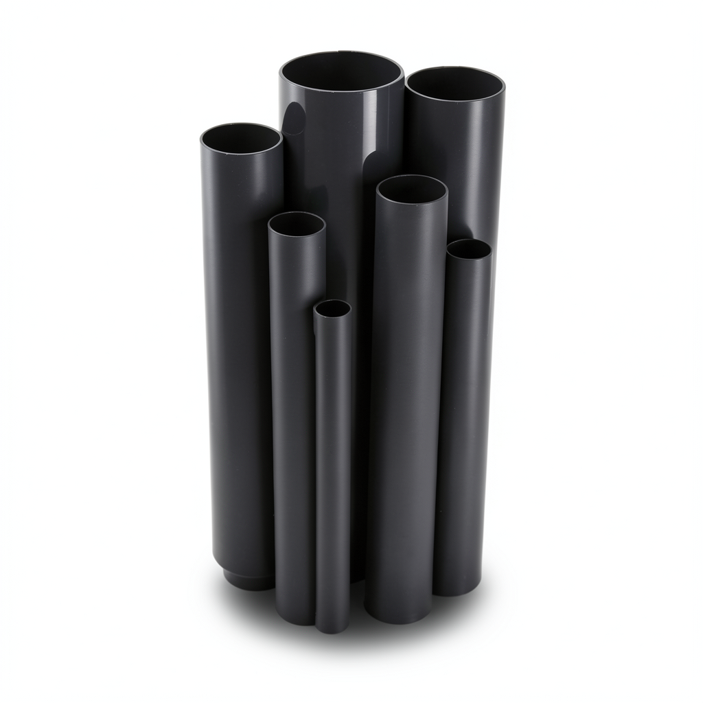 مواسير UPVC ضغط اسمي 10 بار قطر خارجي 400 مم سمك 19.1 مم لون اسود
