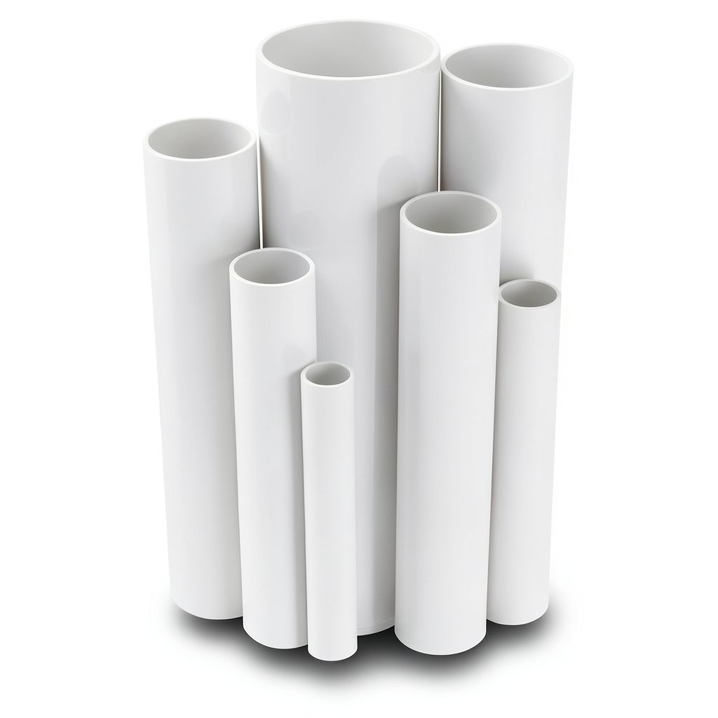 مواسير UPVC ضغط 16 بار قطر خارجي 400 مم سمك 29.7 مم لون أبيض
