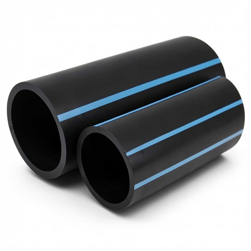 NPF HDPE Pipes Nominal Pressure 16 Bar Diameter 225 mm Thickness 13.4 mm Black