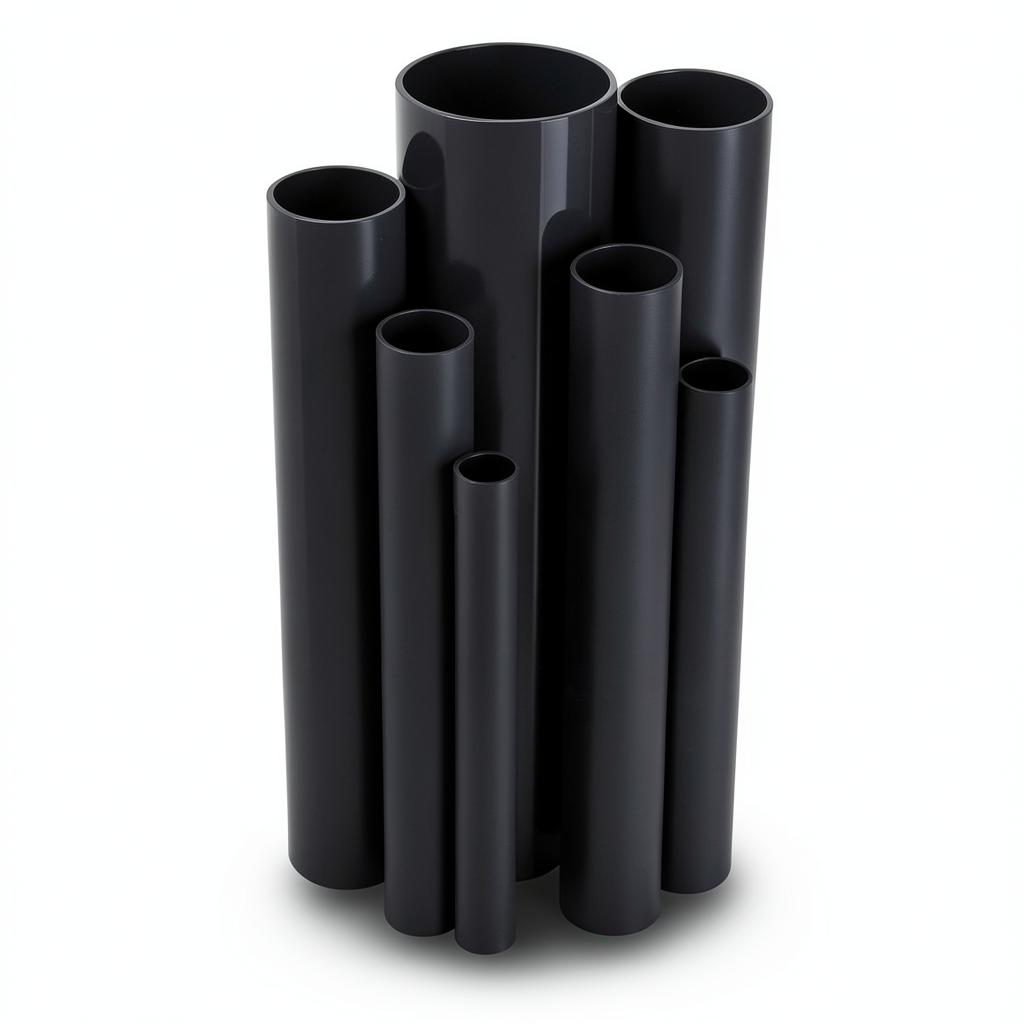 مواسير UPVC ضغط 16 بار قطر خارجي 400 مم سمك 29.7 مم لون اسود