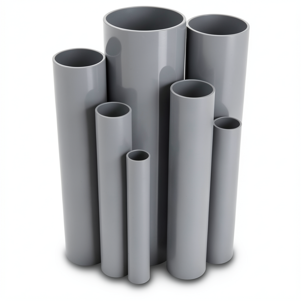 UPVC Pipes Nominal Pressure 2.5 Bar Outside Diameter 450 mm Thickness 3.6 mm Gray