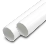 مواسير UPVC ضغط اسمي 15 بار مقاس 2 إنش سمك 3.9 مم لون أبيض