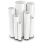 مواسير UPVC ضغط 4 بار قطر خارجي 450 مم سمك 8.9 مم لون أبيض