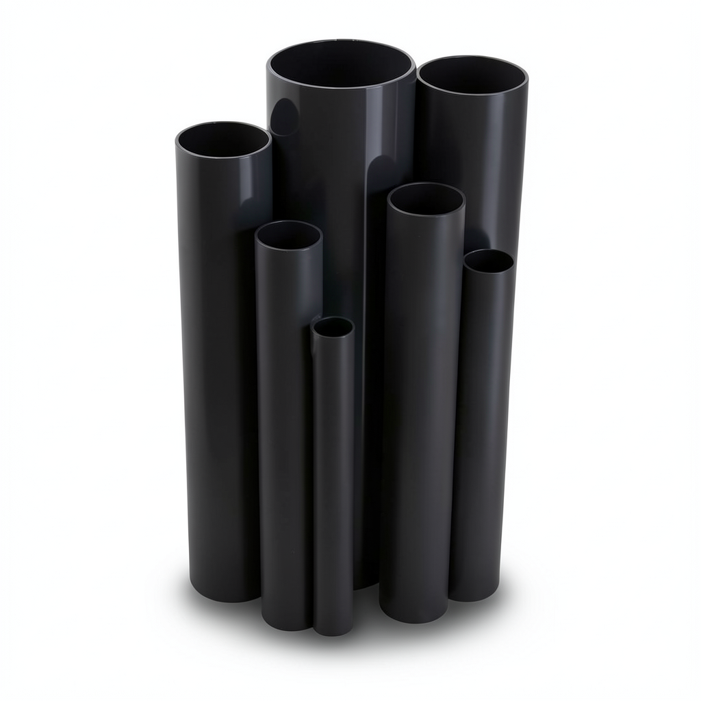 UPVC Pipes Pressure 4 Bar Outside Diameter 450 mm Thickness 8.9 mm Black