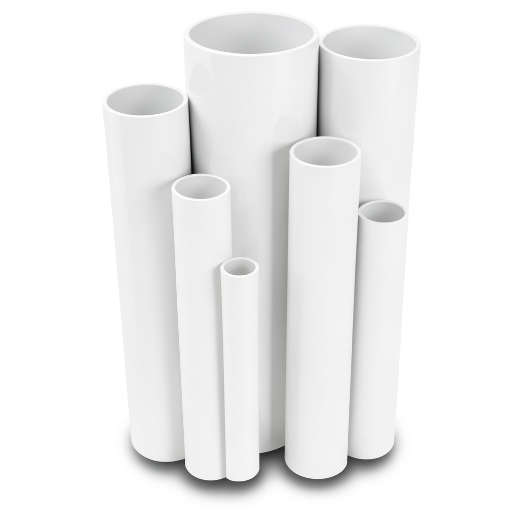 UPVC Pipes 6 Bar Pressure 450 mm Diameter 13.2 mm Thickness White