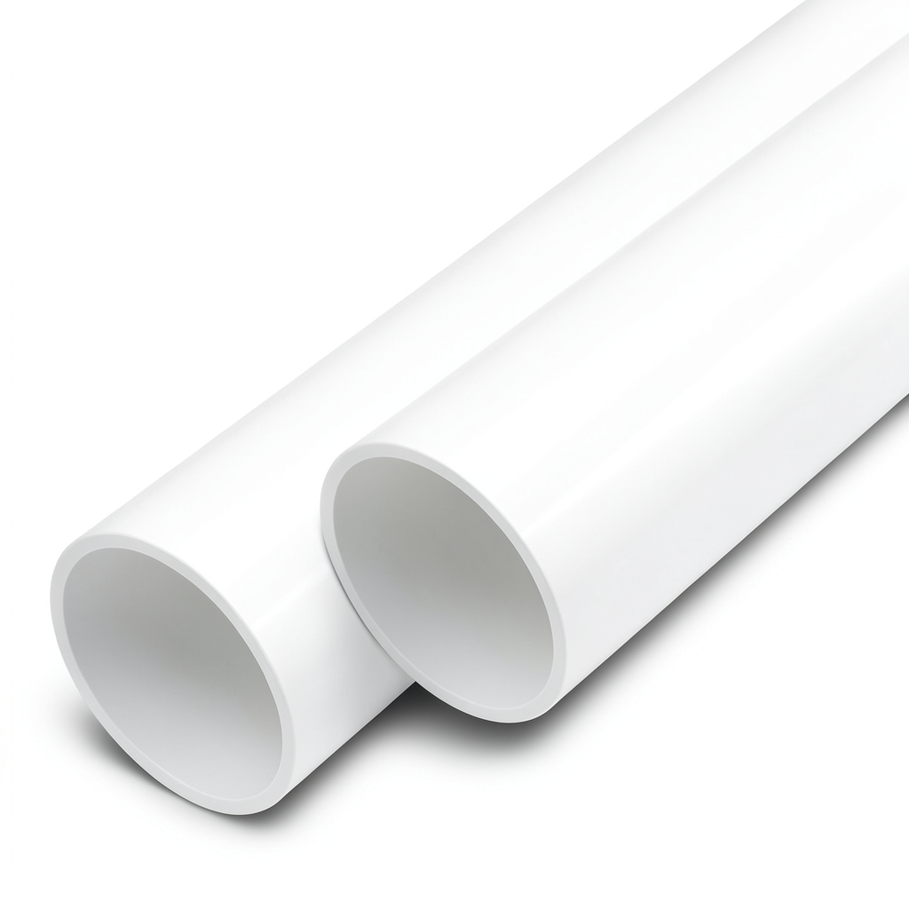 UPVC Pipes 15 Bar Nominal Pressure 8 Inch Size 12.6 mm Thickness White