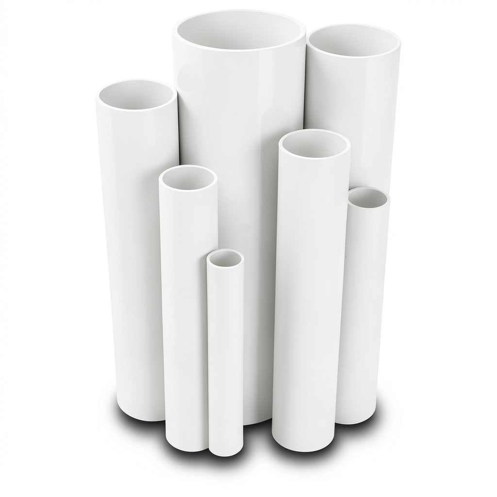 مواسير UPVC جدول 40 مقاس 3 إنش سمك 5.5 مم لون أبيض