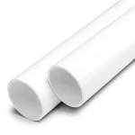 مواسير UPVC ضغط اسمي 15 بار مقاس 6 إنش سمك 10.8 مم لون أبيض