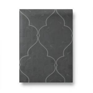 Italian Wallpaper 10m x 0.53m Dark Grey Color, Model 57027