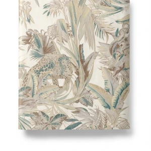 Italian Wallpaper Tropical Design Beige Color, Size 10mx0.70m, Model RC18007
