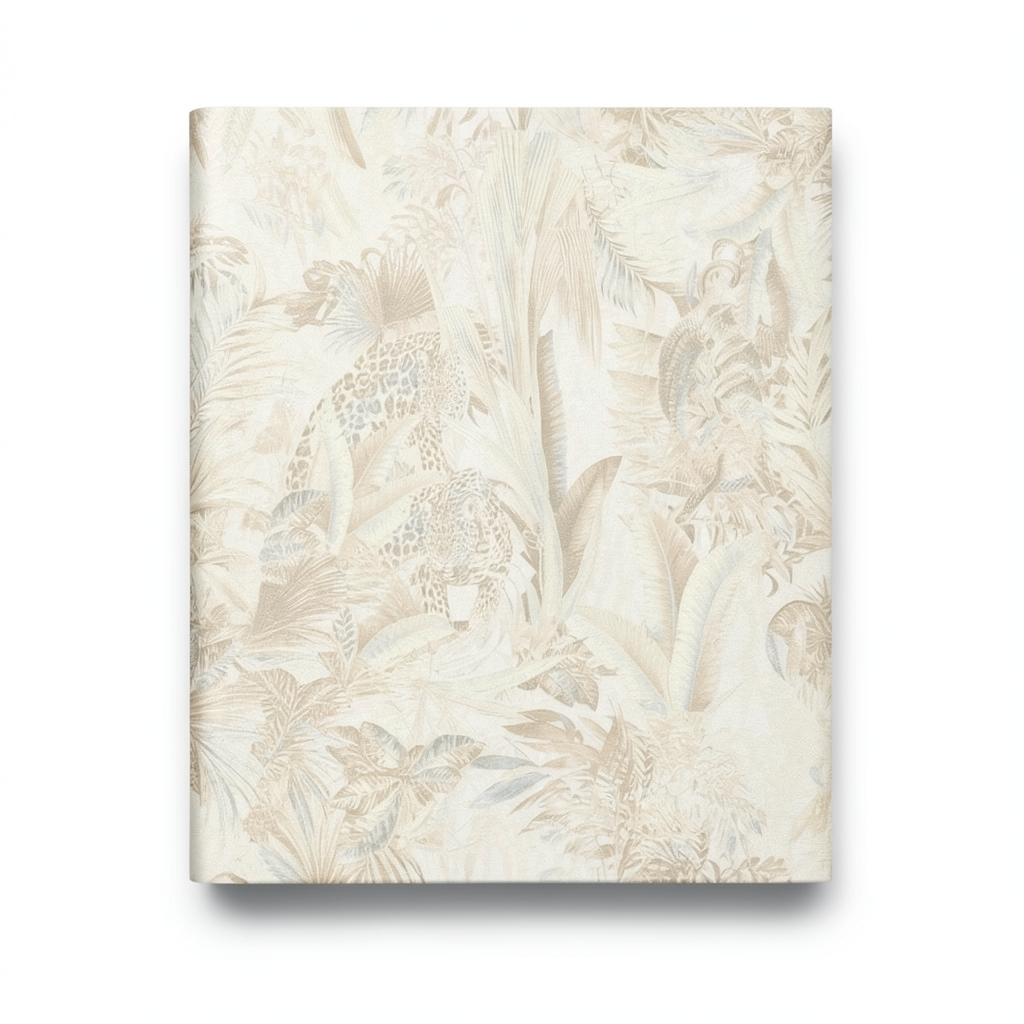 Italian Wallpaper Tropical Design 10m x 0.70m Light Beige