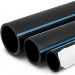 مواسير HDPE الوطني لشبكات المياه ضغط 12.5 بار قطر خارجي 400 مم سمك 19.1 مم لون اسود