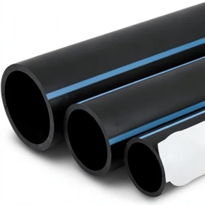 مواسير HDPE الوطني لشبكات المياه ضغط 12.5 بار قطر خارجي 400 مم سمك 19.1 مم لون اسود