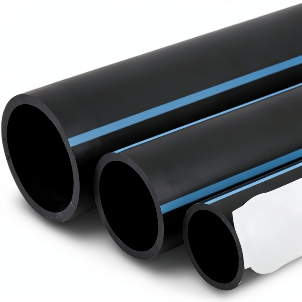 مواسير HDPE الوطني لشبكات المياه ضغط 12.5 بار قطر خارجي 400 مم سمك 19.1 مم لون اسود