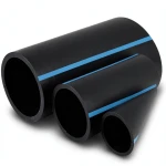 مواسير HDPE الوطني لشبكات المياه ضغط 12.5 بار قطر خارجي 400 مم سمك 19.1 مم لون اسود