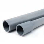 مواسير UPVC للتمديدات الكهربائية الوطنى ضغط 10 بار  قطر خارجي 125 مم سمك 6.00 مم لون رمادي