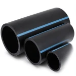 مواسير HDPE الوطني لشبكات المياه ضغط 16 بار قطر 355 مم سمك 21.1 مم لون أسود